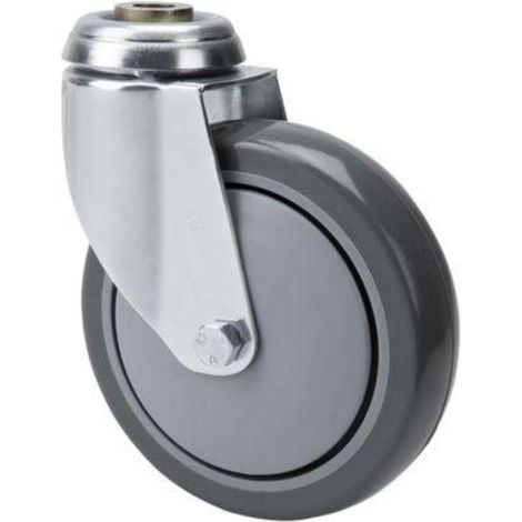 rueda giratora agujero m12 20m100cp-puisb polip.-poliur.gris eje bolas (1/2)