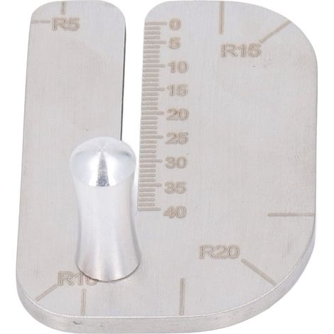 Outil d'aide à la couture du cuir, poinçon, plaque de perçage et de traction, hachoir auxiliaire en acier inoxydable pour travaux manuels de bricolage (1/5)