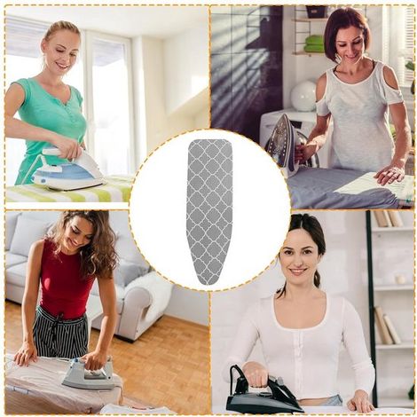 Funda para tabla de planchar (110 cm x 34 cm),Funda de tela resistente al calor,Funda para tabla de planchar (1/2)