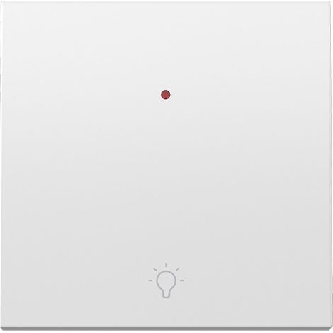 Touche individuelle Simon 360 avec viseur et éclairage orientable blanc mat (1/5)
