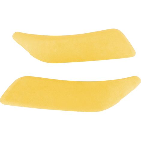 Paire d'accoudoirs de porte en suédine, habillage panneau intérieur, décoration, compatible Série 1 F20 F21 2011-2019, jaune éclatant (1/5)