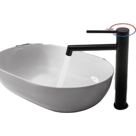 Grifo monomando para lavabo, agua fría y caliente. (1/5)