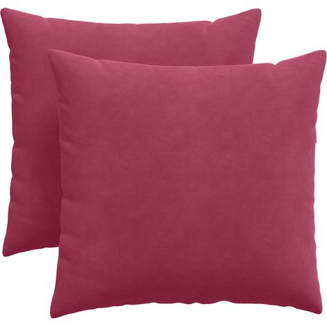 Maison Exclusive - Sofakissen 2 Stück Weinrot 45 x 45 cm Cordstof