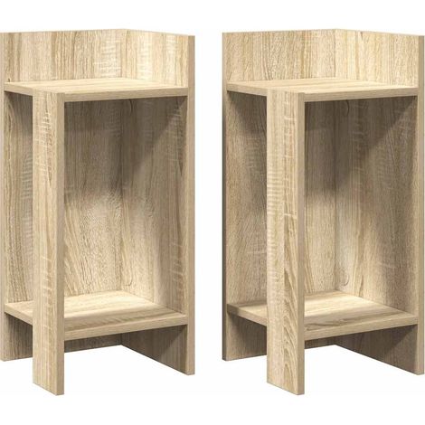 Maison Exclusive - Beistelltische 2 Stk. mit Ablage Sonoma-Eiche