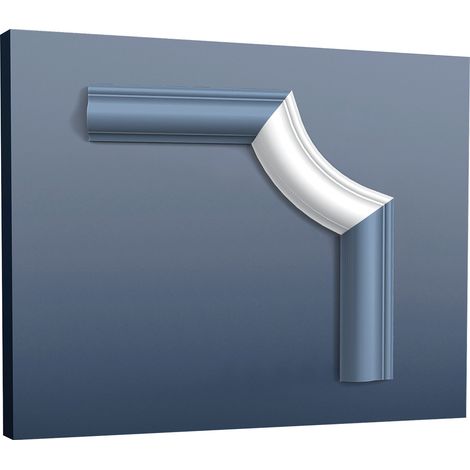 Orac Decor corner moulding P801C – Lightweight Purotouch – 19.8 x 11 x 2.6 cm – For P8020 panel moulding and dado rail (1/5)