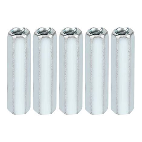 5 pièces Manchon M6 40mm, Écrou Hexagonal Écrou Long Tige de Hex Standoff Douille Écrou Fixations Filetées(M6 x 40mm)