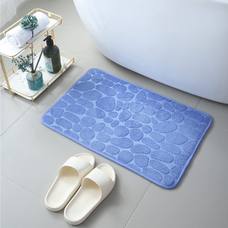 Tapis De Bain - Velours Corail Épais - Antidérapant - Absorbant - 40 x 60 cm (1/2)