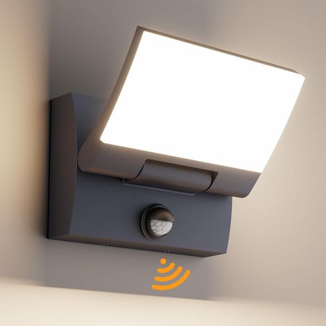 30W Applique Exterieur LED avec Détecteur de Mouvement Anthracite (1/5)