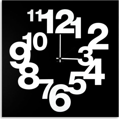 Orologio da parete design moderno in metallo 50 cm