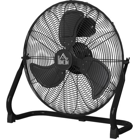 Ventilateur de table portable 3 vitesses flux d'air réglable 120° noir