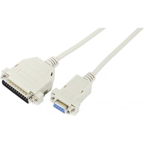 Serielles Kabel Nullmodem db9h-db25m 2m