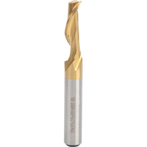 Fraises de coupe monobloc 10x10x25x80mm pour aluminium pur - Outils de fraisage CNC (1/5)