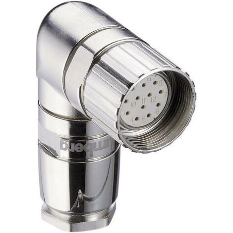 Connecteur circulaire M23 Lumberg Automation 2072 femelle, coudé Pôle: 12 nickel 1 pc(s) (1/3)