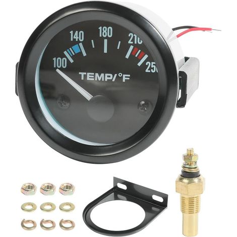 Thermometre Voiture,Manometre Temperature D'eau,2" Jauge de Température D'eau électrique,40℃ à 120℃ Jauge de Température de L'eau,Compteur de Température de L'eau,pour la Plupart des Voitures (1/5)