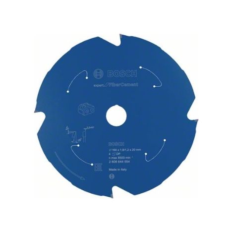 Disco de sierra circular Expert for Fibre Cement para sierras sin cables 160 x 1,8/1,2 x 20 T4 (1/2)