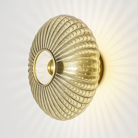 Lampe murale rétro en verre – Applique décorative inspirée du Bauhaus, éclairage chaleureux pour séjour, chambre et chevet (1/5)