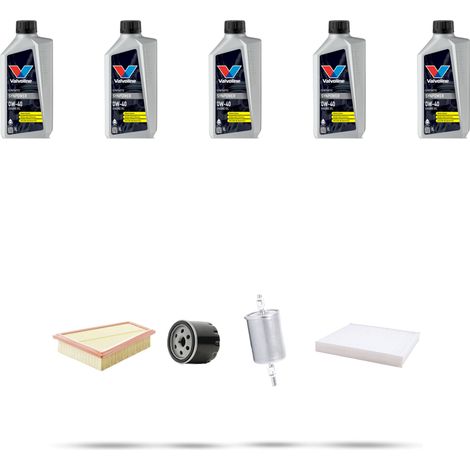 Kit tagliando 4 FILTRI e 5L OLIO compatibile con Renault Clio II 1.4 16v 70kw Dal 2000 (1/5)