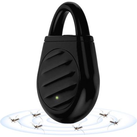 Répulsif électronique à ultrasons contre les moustiques, appareil rechargeable et portable, pendentif anti-moustiques pour enfants et adultes, adapté au camping et aux activités extérieures (1/5)