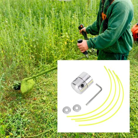 Garten-Trimmerkopf-Fadenset aus Aluminium für Rasenmäher und Freischneider – Ersatzteile (1/5)