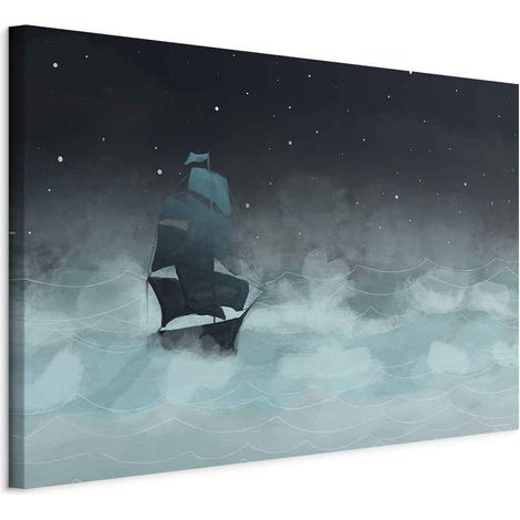 Pintura - Olas nocturnas (1 parte) ancha - segunda variante (1/5)