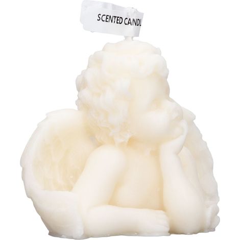 Bougie parfumée blanche design mignon en cire de soja - Décoration pour chambre, salon, salle de bain ou événement spécial. (1/5)