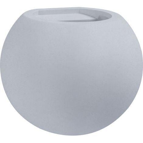 Paco Home Applique Intérieur Couloir Lampe Ronde Lumière Indirecte Effet Up-Down G9 Sans ampoules, Béton gris (1/4)