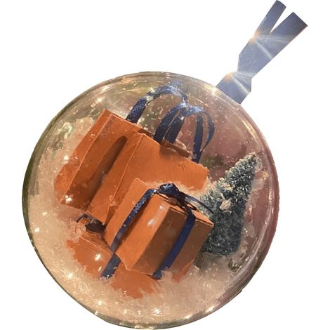 Mini-boîte de Noël express de 8 cm avec nœuds colorés, en PVC, style 5. Décorations amusantes pour Noël et Halloween.