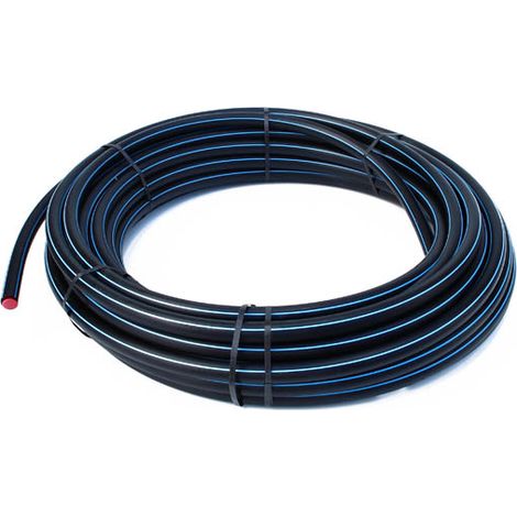 Tuyau SR-HD PE 100 N-F bande bleu 16bar-Ø40x3,7-50,00ml