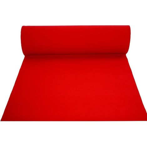 Tappeto moquette guida passatoia per interno esterno Rossa H 1 x 30 mt (1/4)