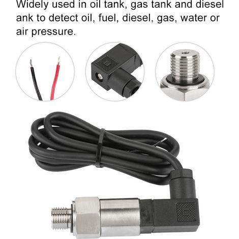 Transducteur de pression en silicone G1/4" avec sortie 4-20 mA pour eau, gaz et pétrole (0-1,2 MPa) (1/5)