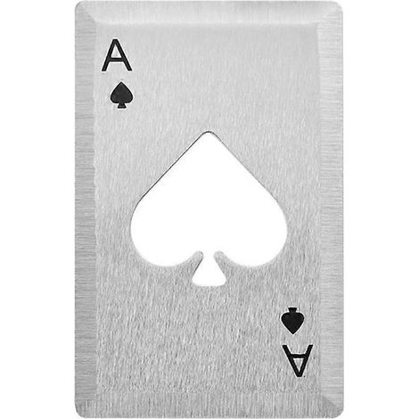 Ouvre-bouteilles Ace Card en acier inoxydable, ouvre-boîtes et ouvre-bouteilles pour les fêtes (1/5)