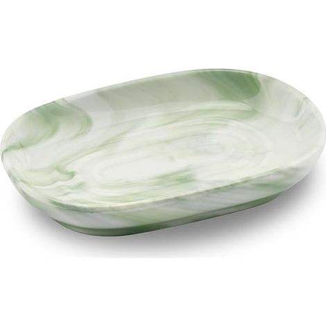 Porte Savon Ceramique, Antidérapant Porte Savon Marbre, Porte Savon Salle de Bain, Support Savon Solide pour Cuisine, Baignoire, Évier et che (Vert) (1/5)