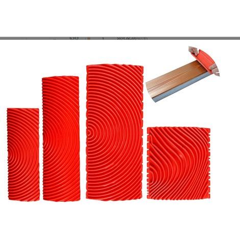 Imitation Wood Grain Painting Tool DIY Effect Wall Decorating Tools 3 Inch 6 Inch, Silicone Roller Brush Graining Tools (1/5)