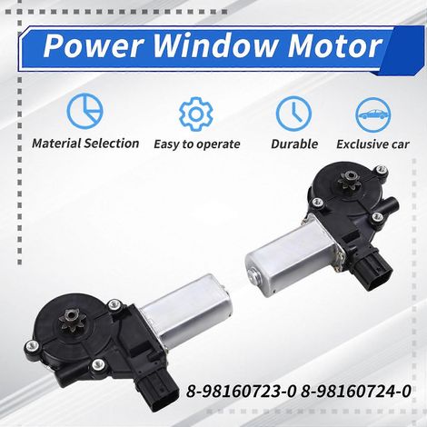 Moteur de lève-vitre électrique avant gauche et droit pour Isuzu DMAX 12-19 (références : 8981607230 et 8981607240). Pièces détachées automobiles. (1/5)