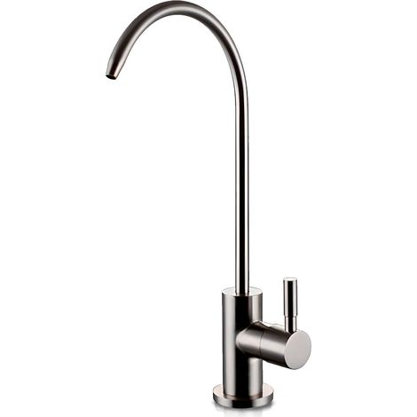 Moderne gebürstetes Metallic-Grau Hahn für Umkehrosmose