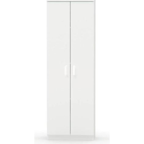 Armario multiusos Carles con dos acabado blanco, 180cm(alto) 60cm(ancho) 35cm(fondo) (1/3)