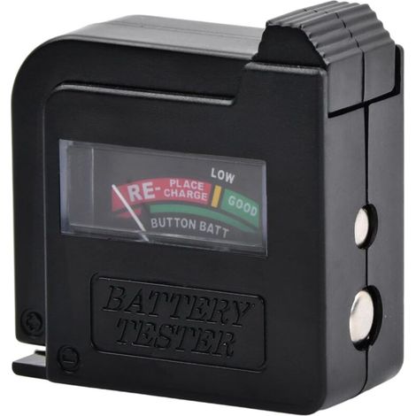 Tester digitale per batterie, tester universale per batterie, tester per batterie, funziona senza batterie, per batterie AA/AAA/C/D e PP3 da 9V e pile a bottone (modello: BT860) (1/4)