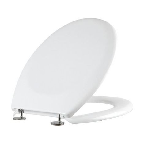 Abattant WC - Terra - Terra 300 - Blanc - Charnières inox - Entretien facile (1/4)