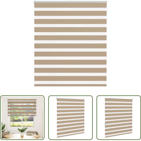 Doppelrollo -  Doppelrollo Sandbraun 135x150 cm Stoffbreite 130,9 cm Polyester (1/5)