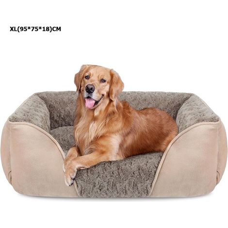 Panier pour Chien Grande Taille, XL 957518 CM Lit Chien Lavable Pelucheux,Antidérapant Coussin Doux Confort pour Grand (1/5)