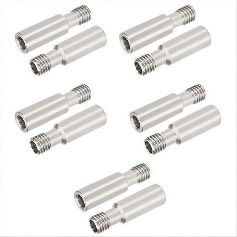 10 Stück CR10 Edelstahl-Übergangsrohre für Hotends, thermische Ersatzteile, kompatibel mit 3D-Druckern, hitzebeständige Übergangsrohre (1/5)