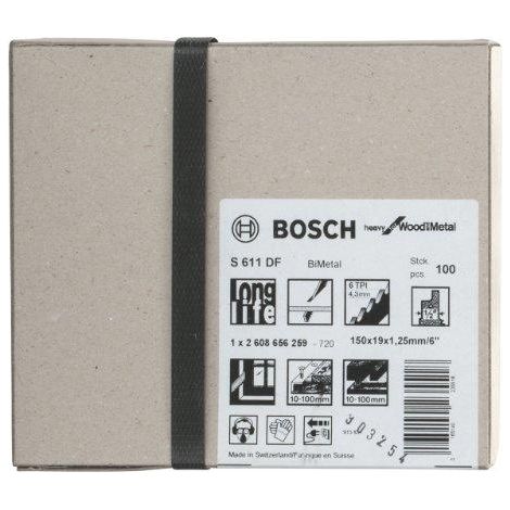 Hoja de sierra de sable S611DF BOSCH madera y metal - 260865259