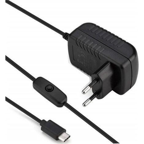 Charger - Unknown BRAND - Raspberry Pi 4 Model B - 5V 3A - USB Type C - On/Off switch (1/4)