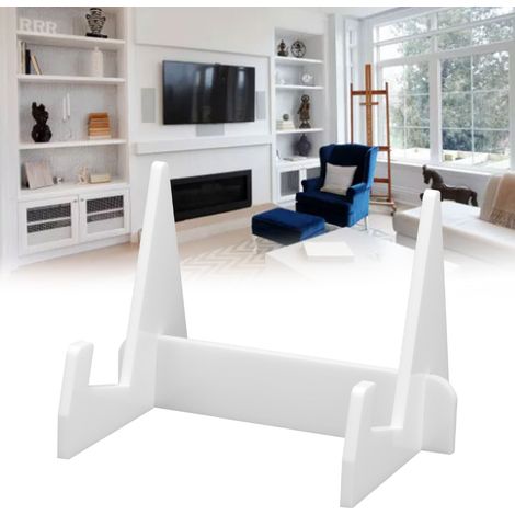 Support à livres acrylique, présentoir de livres blanc pour bureau, cuisine et maison, étagère bibliothèque
