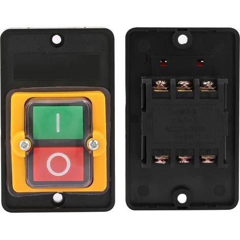 Interrupteur étanche ON/OFF 10A 220V/380V Bouton-poussoir