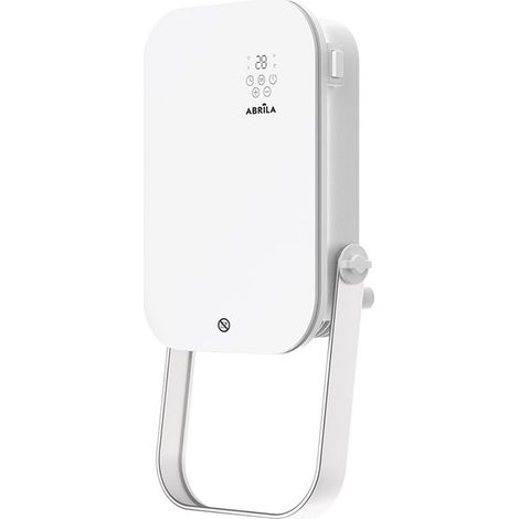 termoventilatore a parete austria 2000w white 3 funzioni con telecomando e portasciugamani ip24 50x25x13cm