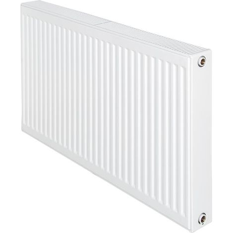 Radiateur profilé PLATTELLA V6 L raccordement standard 6-raccords, Type 22/400/1800, couleur blanc RAL 9016