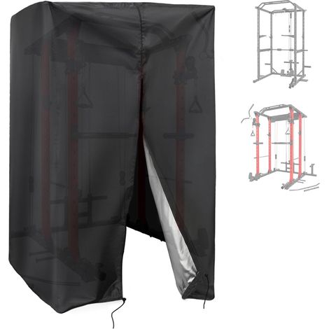 Funda para soporte de sentadillas, funda impermeable con cremallera para equipos de gimnasio al aire libre, soportes para sentadillas, soportes para levantamiento de pesas y equipos de fitness para el