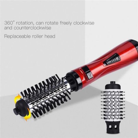 Brosse soufflante rotative tournante à brushing - - 1000 Watts - 2 têtes - Air chaud/froid - 2 vitesses (1/4)