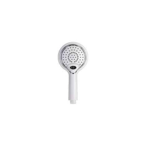 Pommeau de douche à main 3 couleurs lumineuses, changement d'eau par température – Jet massant et pluie, facile à installer–